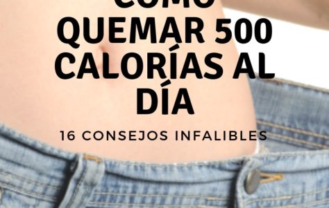 Cómo quemar 500 calorías al día